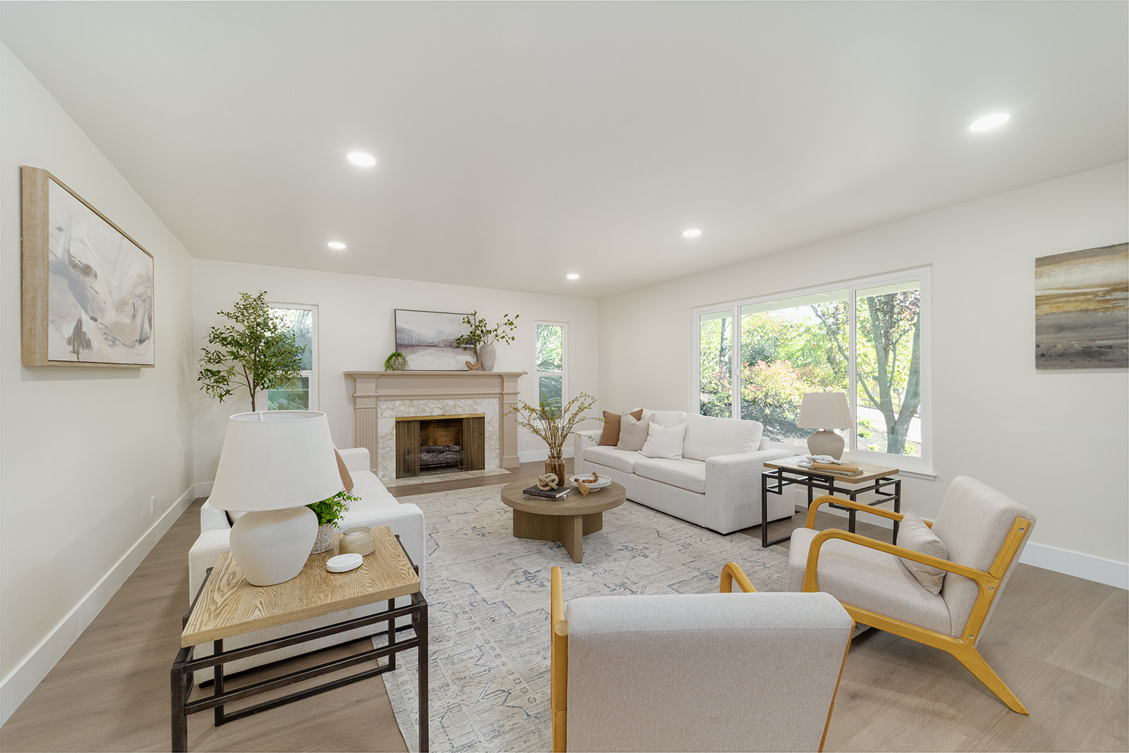 3958 Los Arabis Dr — Living Room Fireplace